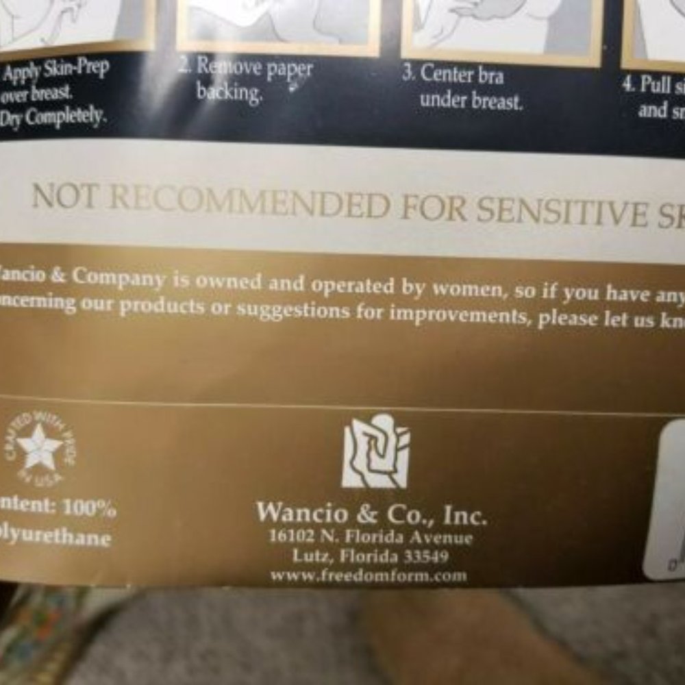 (2) B cup  Prima's clear traditional disposable adhesive bras (6 pair) USA - Picture 5 of 10